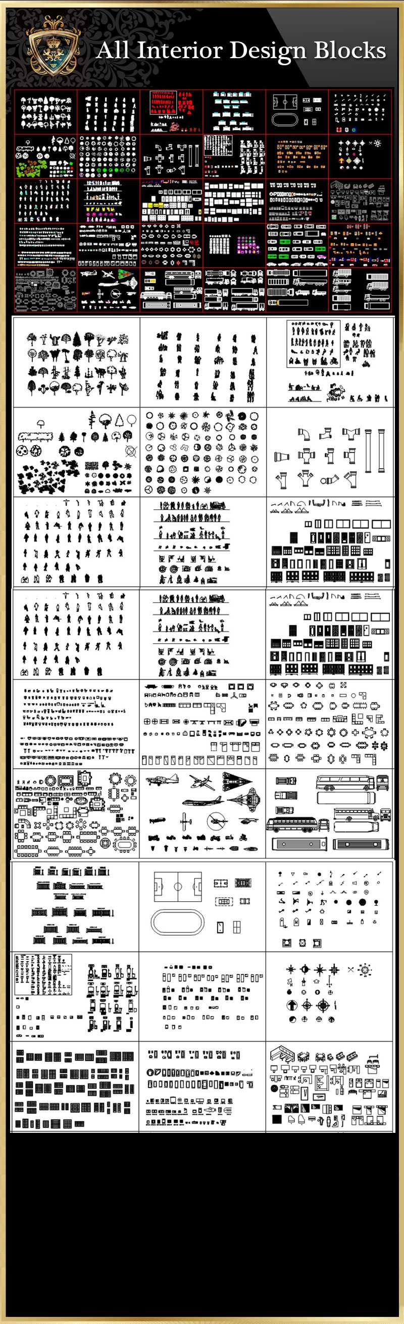 ★【All Interior Design Blocks 2】Luxury home, Luxury Villas, Luxury Palace, Architecture Ornamental Parts, Decorative Inserts & Accessories, Handrail & Stairway Parts, Outdoor House Accessories, Euro Architectural Components, Arcade